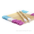 colorful Disposable double-end Bamboo Stick Cotton Swab